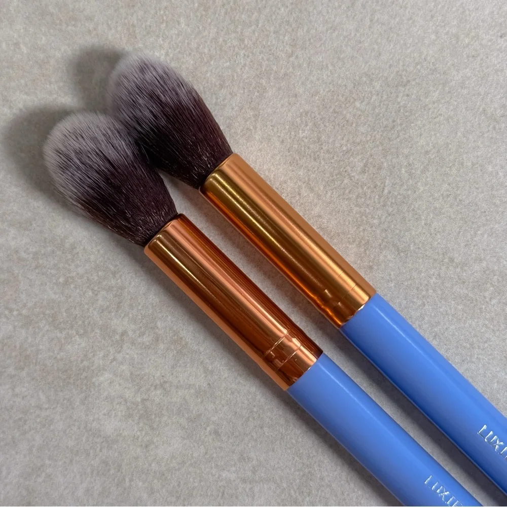 Luxie 522 Tapered Highlighter Brush Duo Set Makeup Brushes